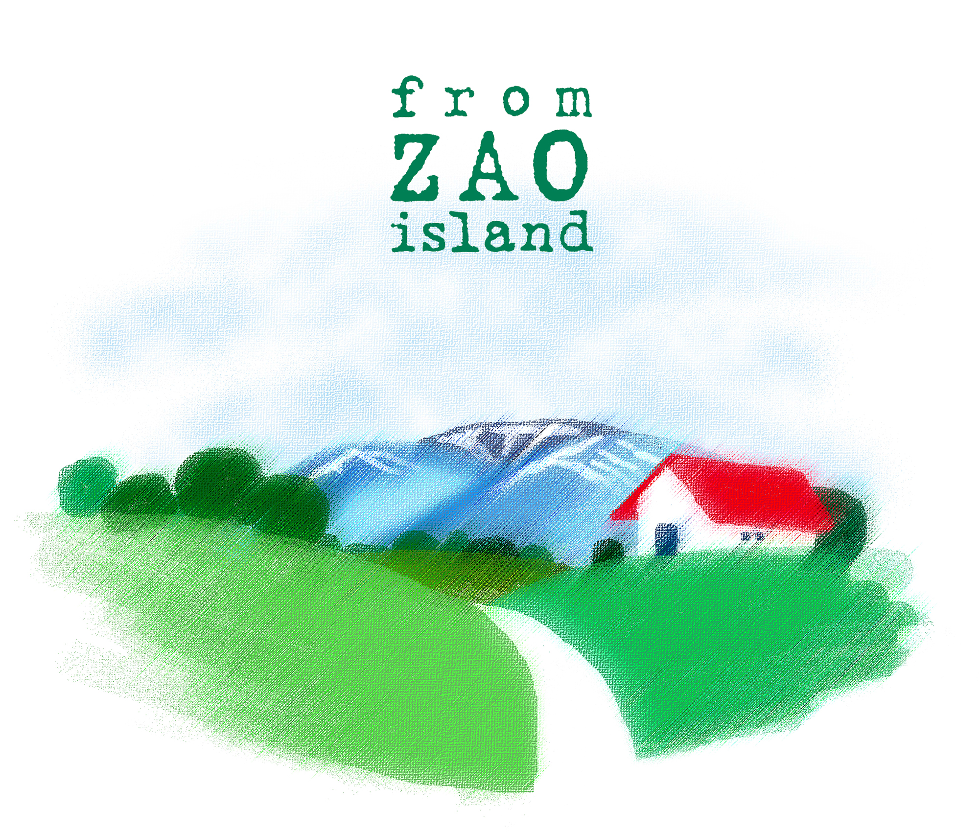 フロム蔵王イラストロゴ