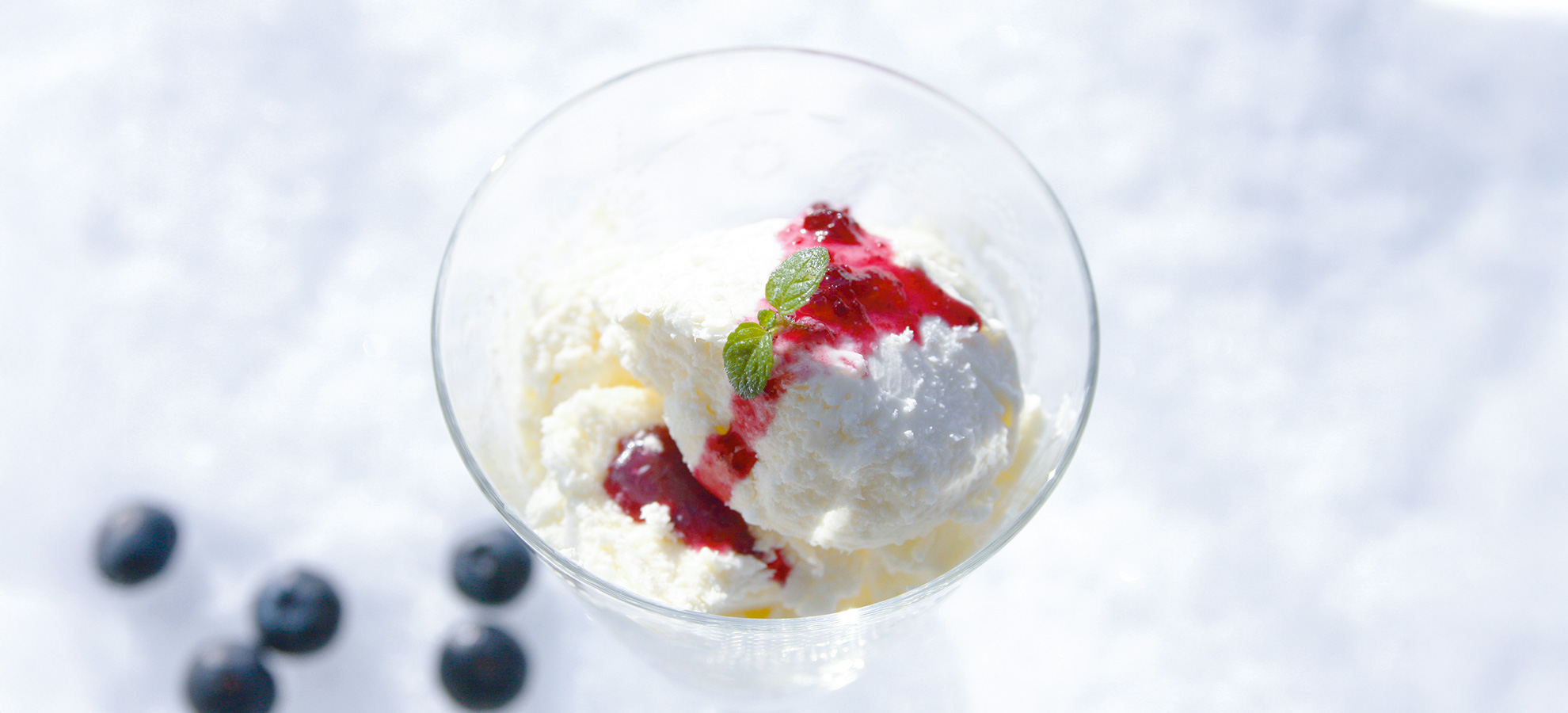 ふわゆきチーズの盛り付け